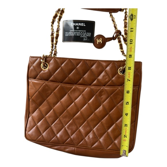 CHANEL Authentic Matelasse Chain Quilted Vintage Shoulder Bag Brown - Picture 6 of 16